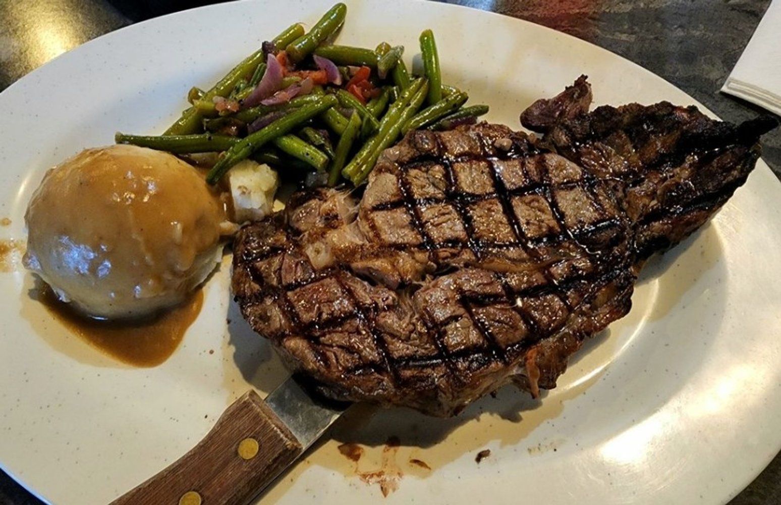 Ribeye at Mom & Pops located in Norfolk, Virginia