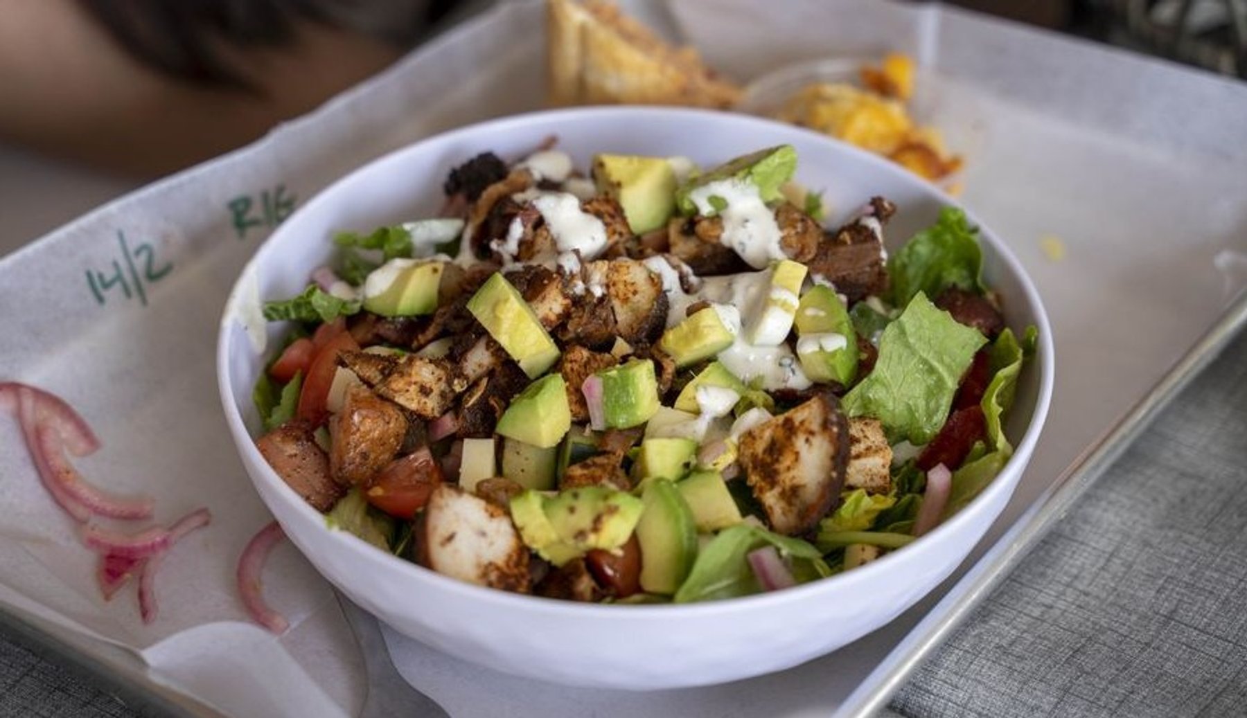 Rooster in the Garden in Fitzgerald's Lunch House located in Indianapolis, IN. 