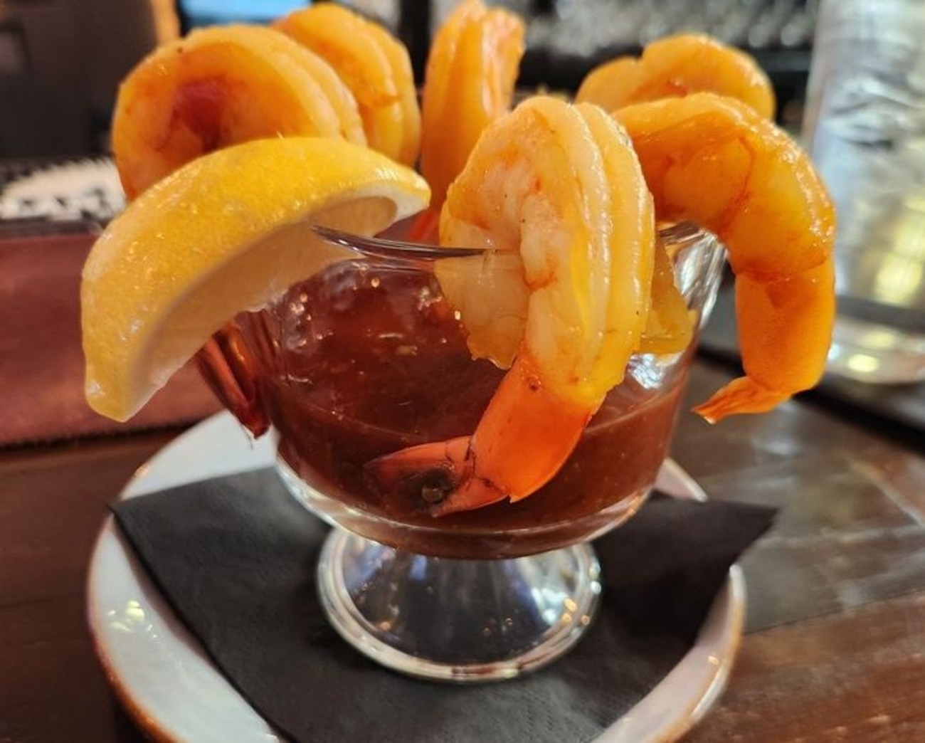 Shrimp Cocktail at Bird and Bottle located in Tulsa, OK.