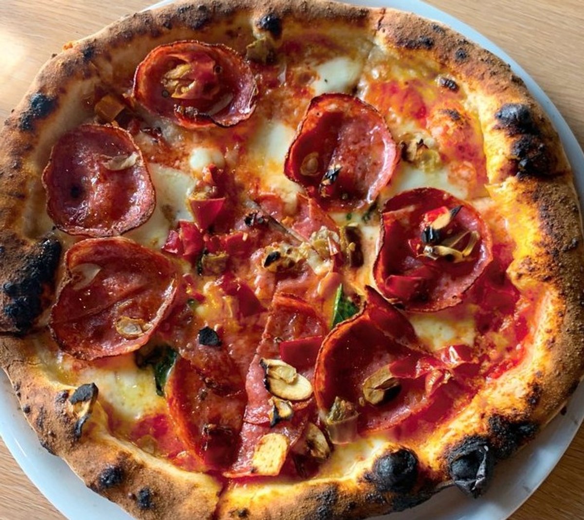 Soppressata at A Dopo Sourdough Pizza located in Knoxville, TN.