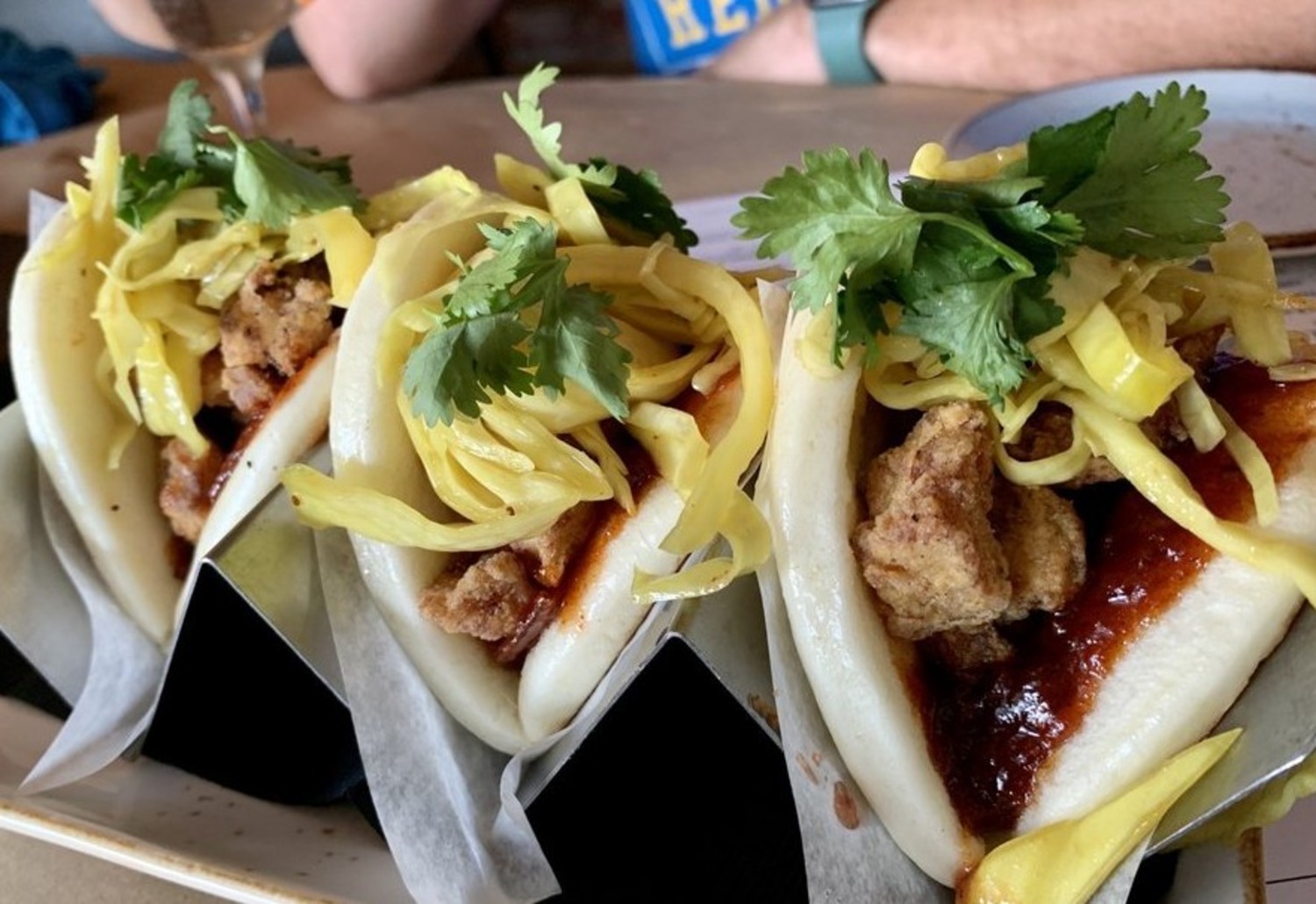 Steamed Buns at Bird and Bottle located in Tulsa, OK.