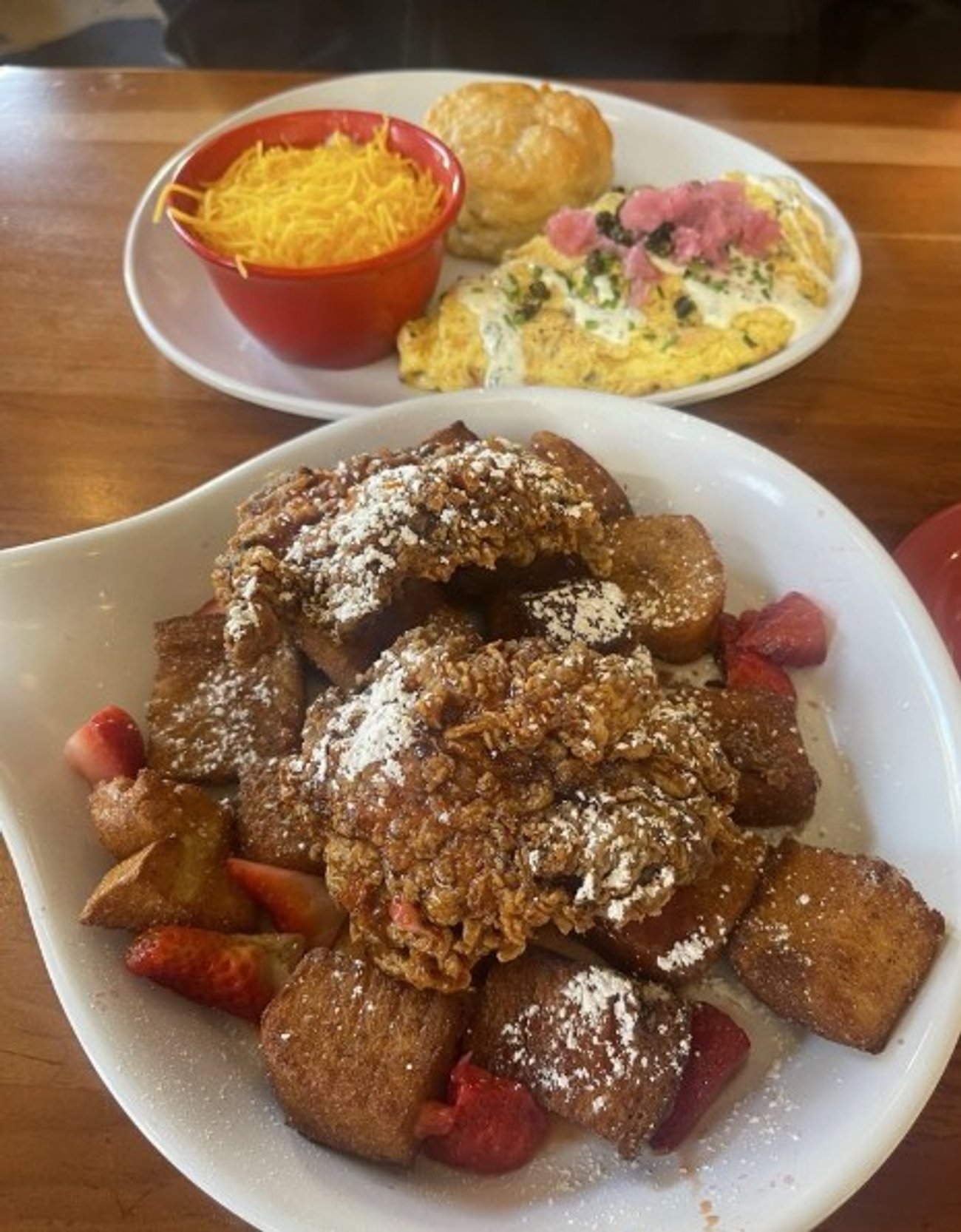 Sweet Heat Chicken & French Toast Bites at Ruby Slipper Mobile located in Mobile, AL