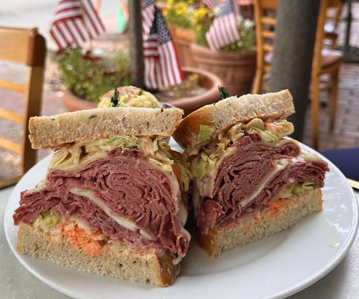 Pastrami Sandwich at Gilbert's on Main in Bellevue, Washington