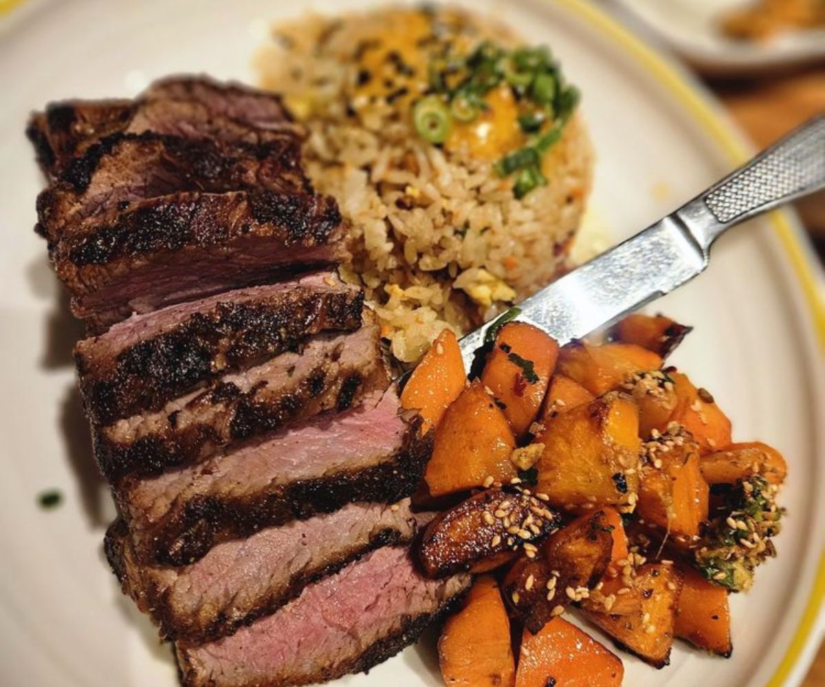 tri tip at heirloom in fresno, california