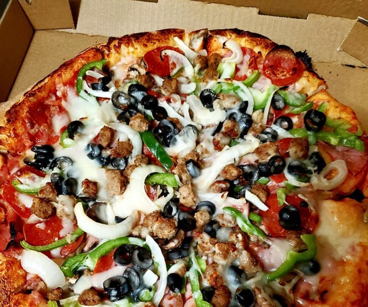 The Works Pizza at Alfredo's Pizza and Pasta in San Bernardino, CA