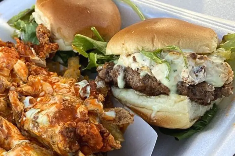 Califas Slider at Curb Side Bistro in Odessa, TX