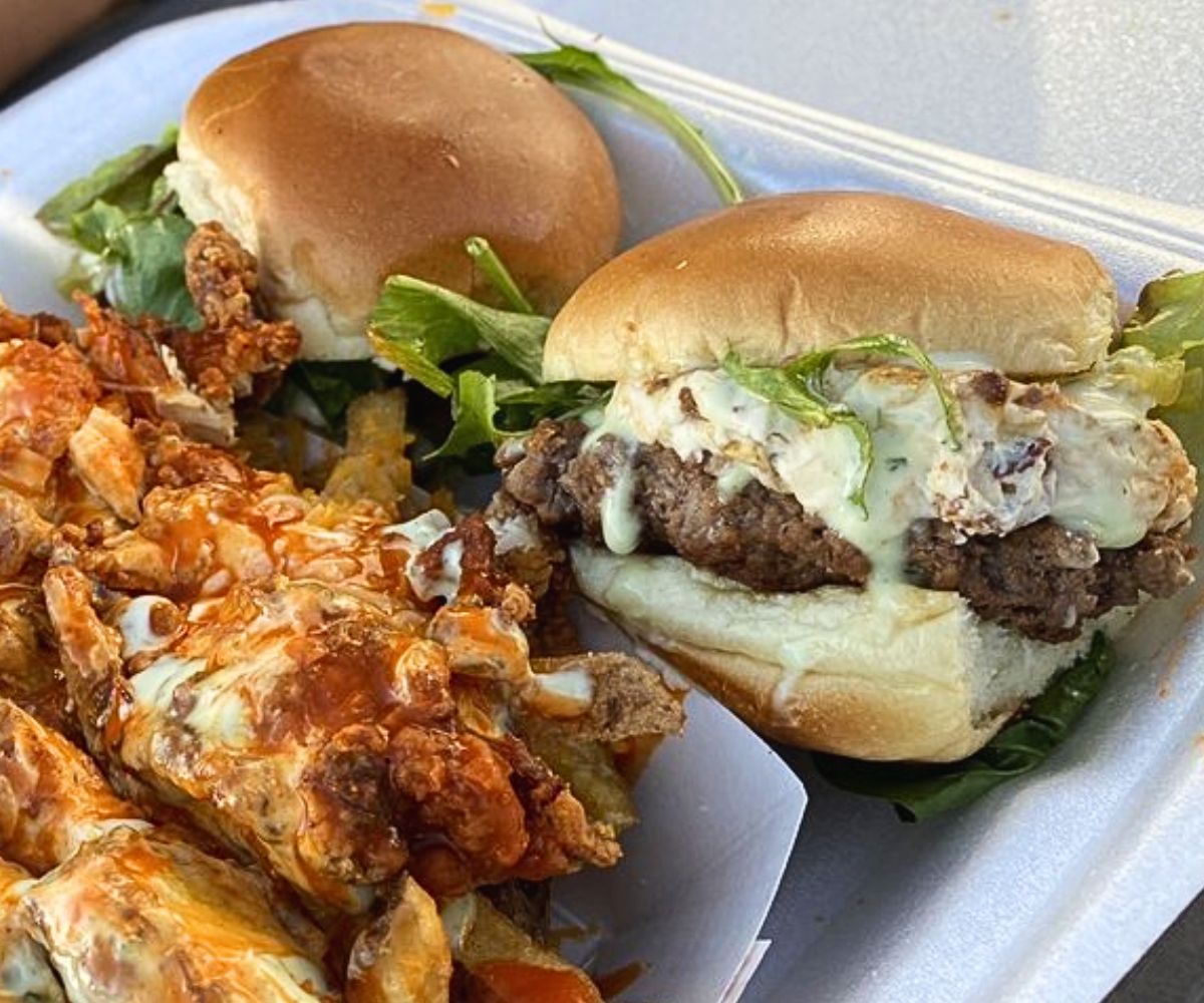 Califas Slider at Curb Side Bistro in Odessa, TX