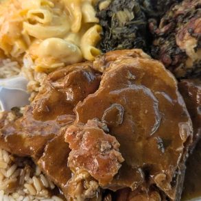 Smothered Pork Chops at Pamela's in Alexandria, LA