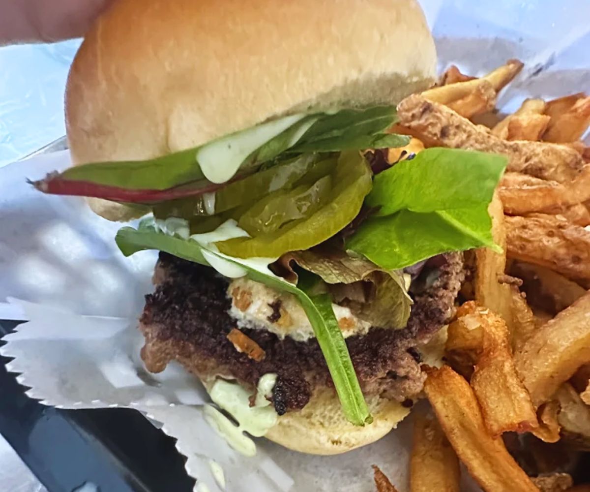 El Hefe Burger at Curb Side Bistro in Odessa, TX
