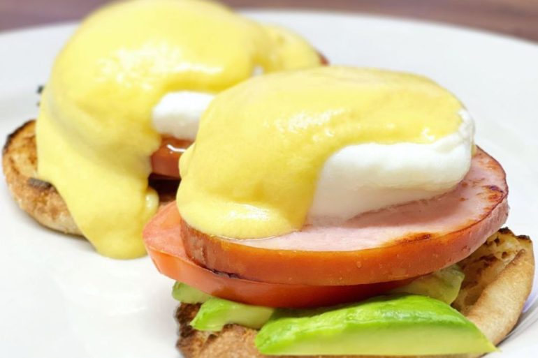 Eggs Benedict at Holder's Country Inn in Los Altos, CA