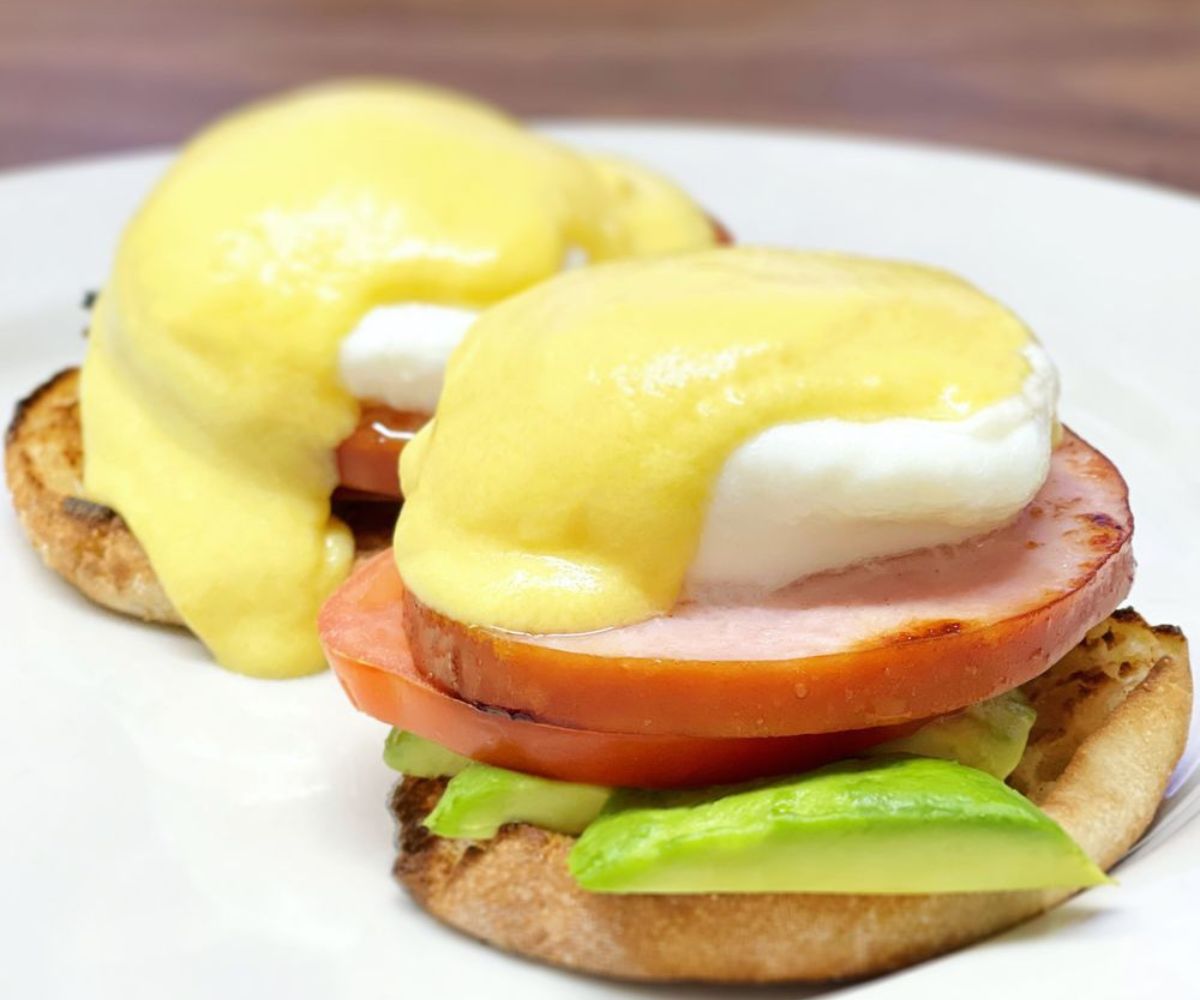 Eggs Benedict at Holder's Country Inn in Los Altos, CA