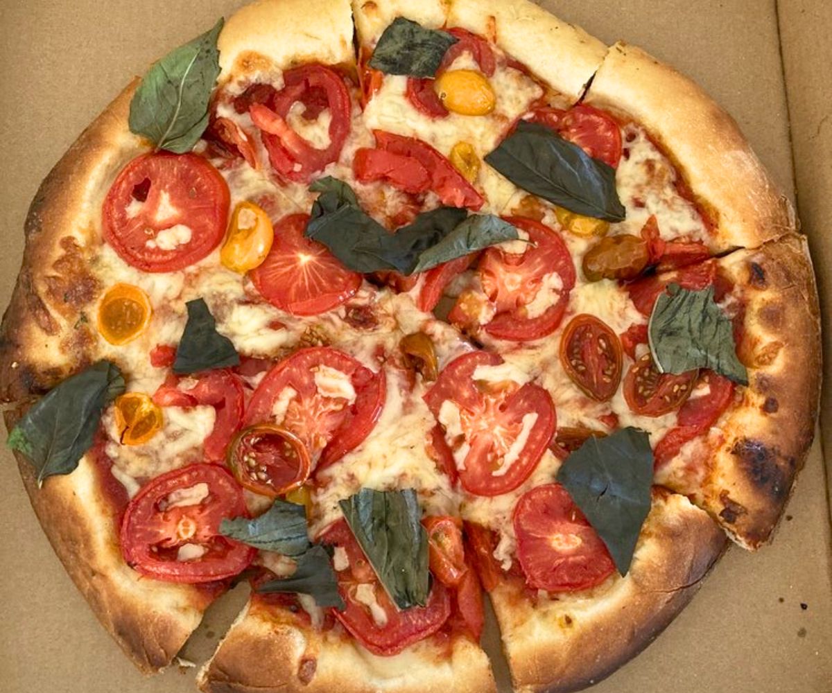 Margherita Pizza at the Angry Italian in Yuma, AZ