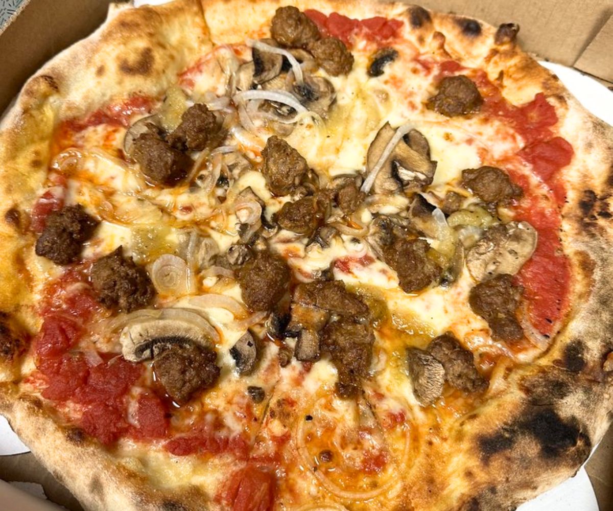 Dots pizza at Passione in Fishers, Indiana