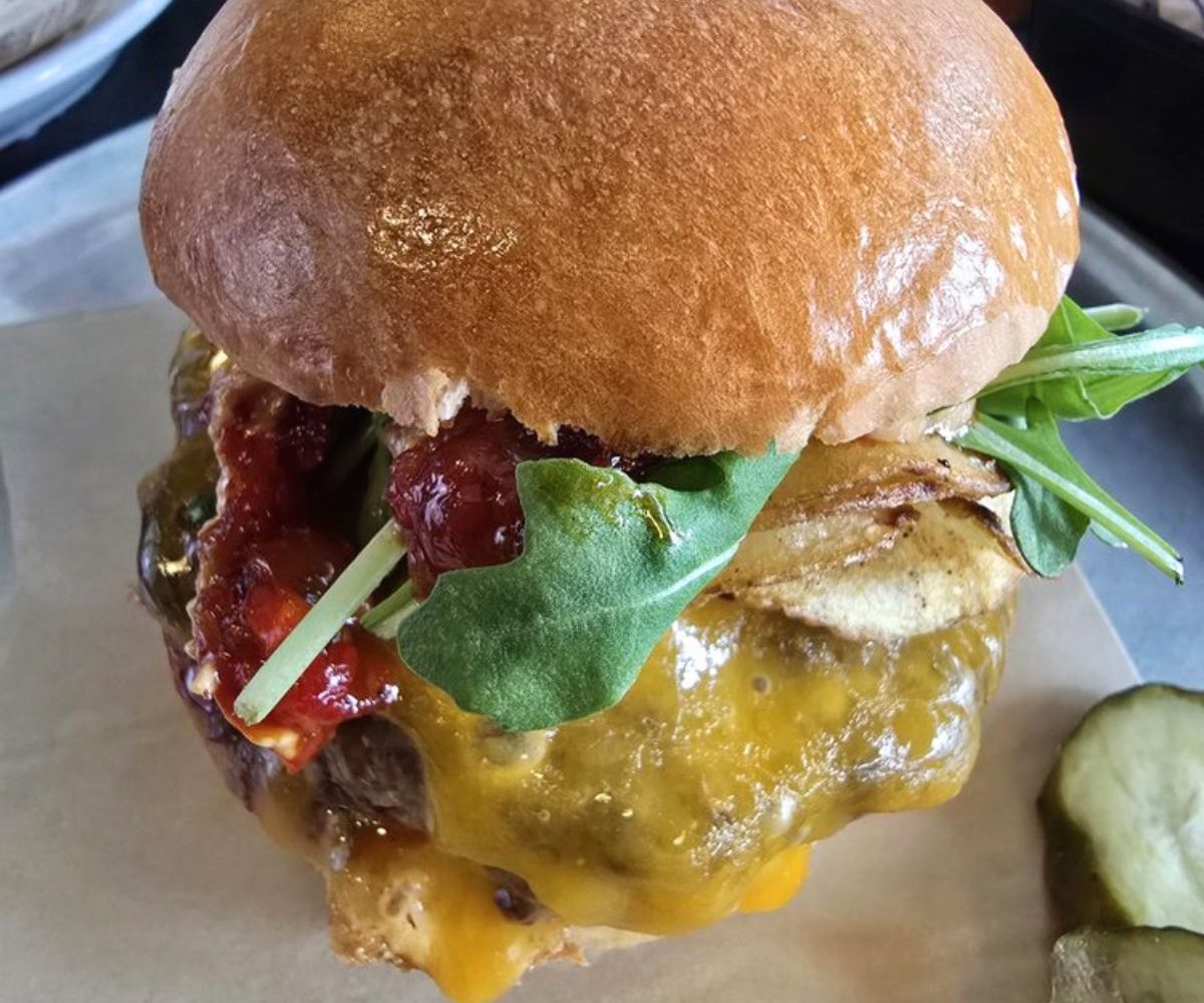 Peanut Butter + Bacon Burger at Moo Creamery in Bakersfield, CA