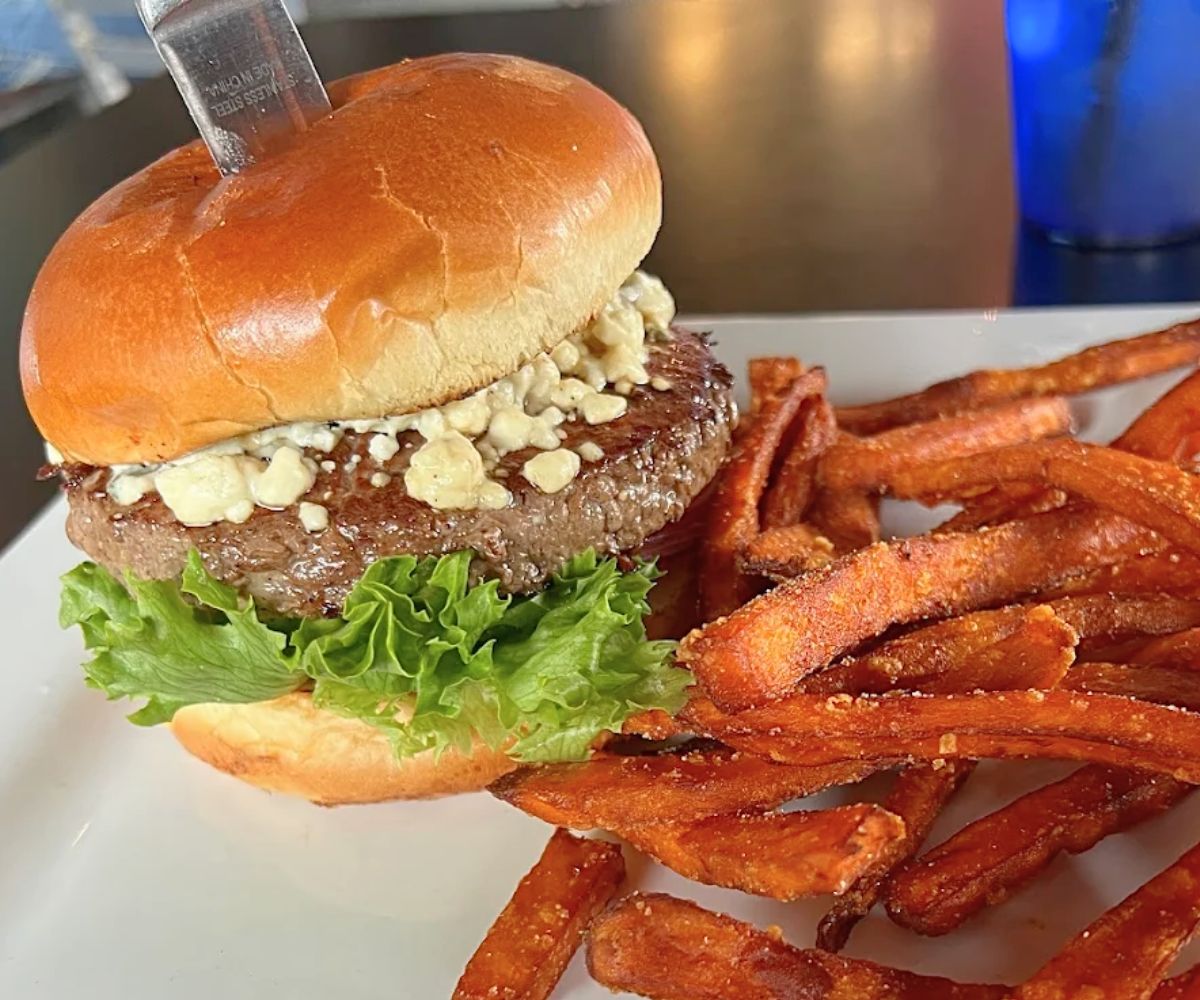 Bleu Burger at Crave Grille in Vancouver, WA
