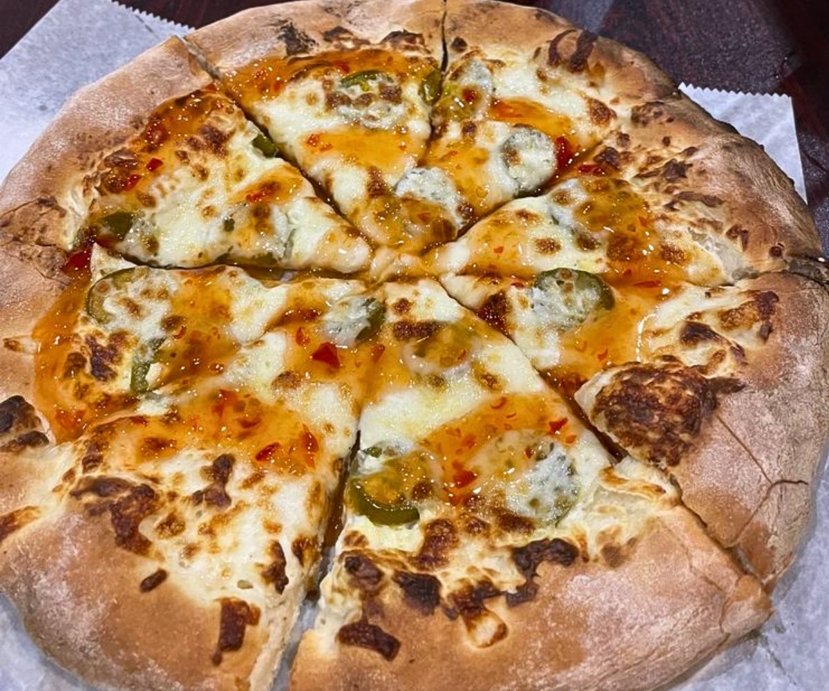 Jalapeno Popper Pizza at Bella Fuoco Wood Fired Pizza in Cheyenne, WY