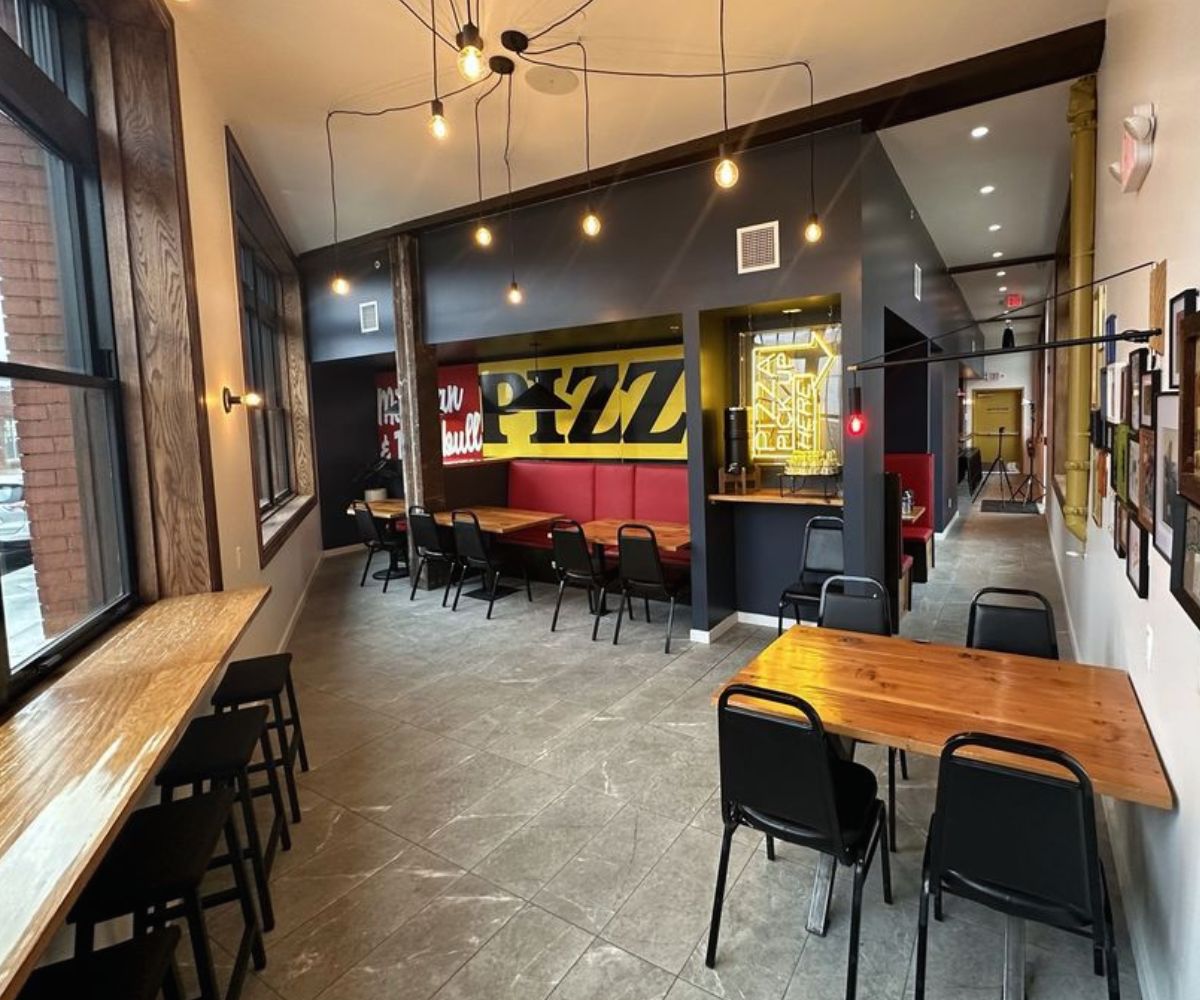 Dining area at michigan and trumbull in detroit michigan