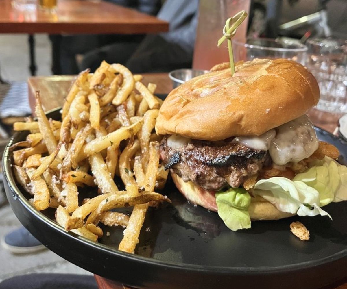 Sauvage Burger at Cafe Sauvage in Boston, MA