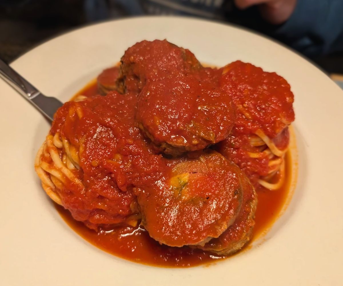 Spaghetti and Meatballs at Mamma G's in Rochester, NY