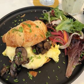 Sauvage breakfast sandwich at cafe sauvage in boston, ma