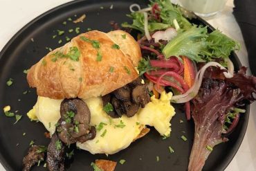Sauvage breakfast sandwich at cafe sauvage in boston, ma