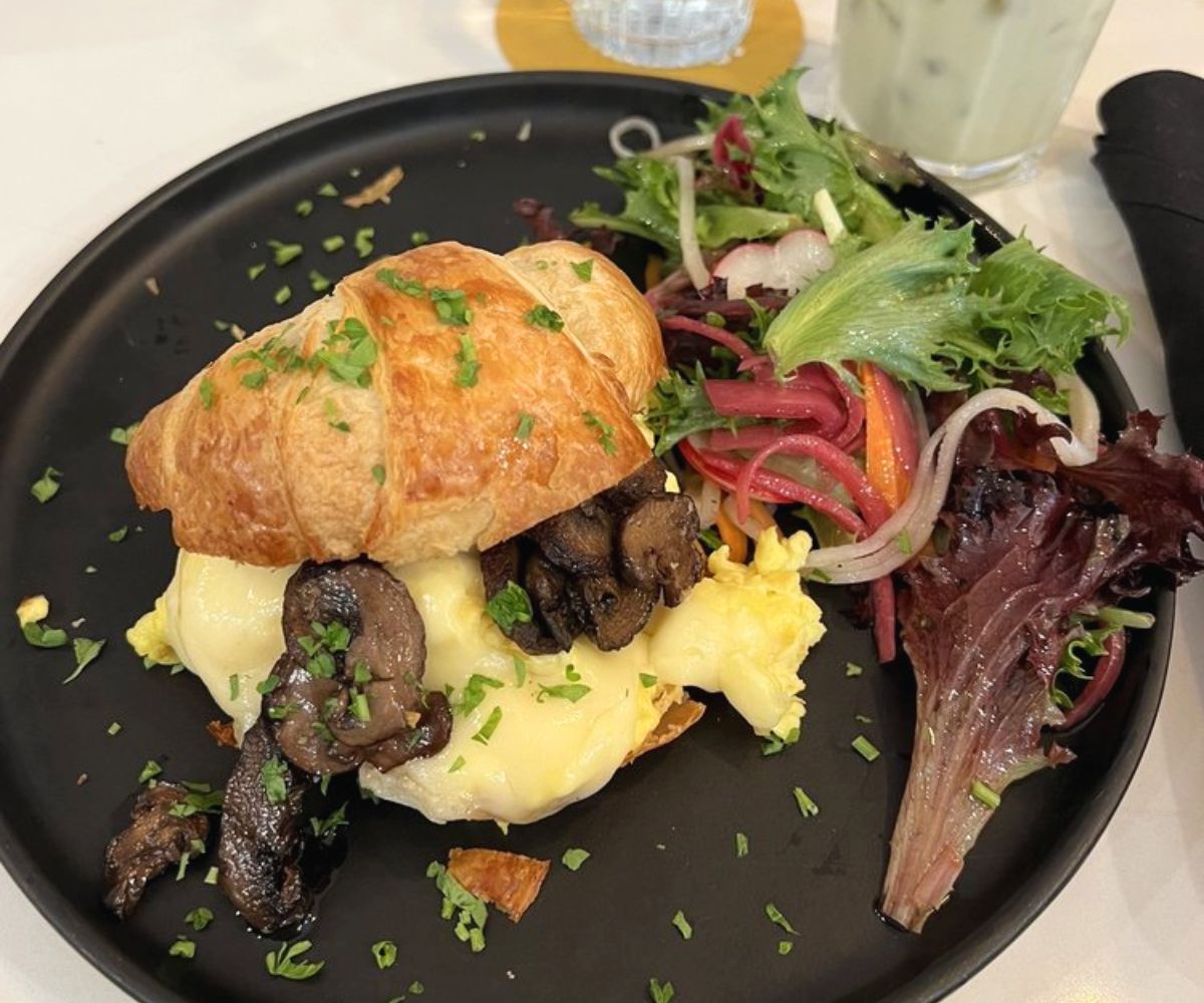 Sauvage breakfast sandwich at cafe sauvage in boston, ma