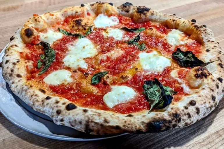 Margherita Pizza at Osteria DOP in Eugeune, OH