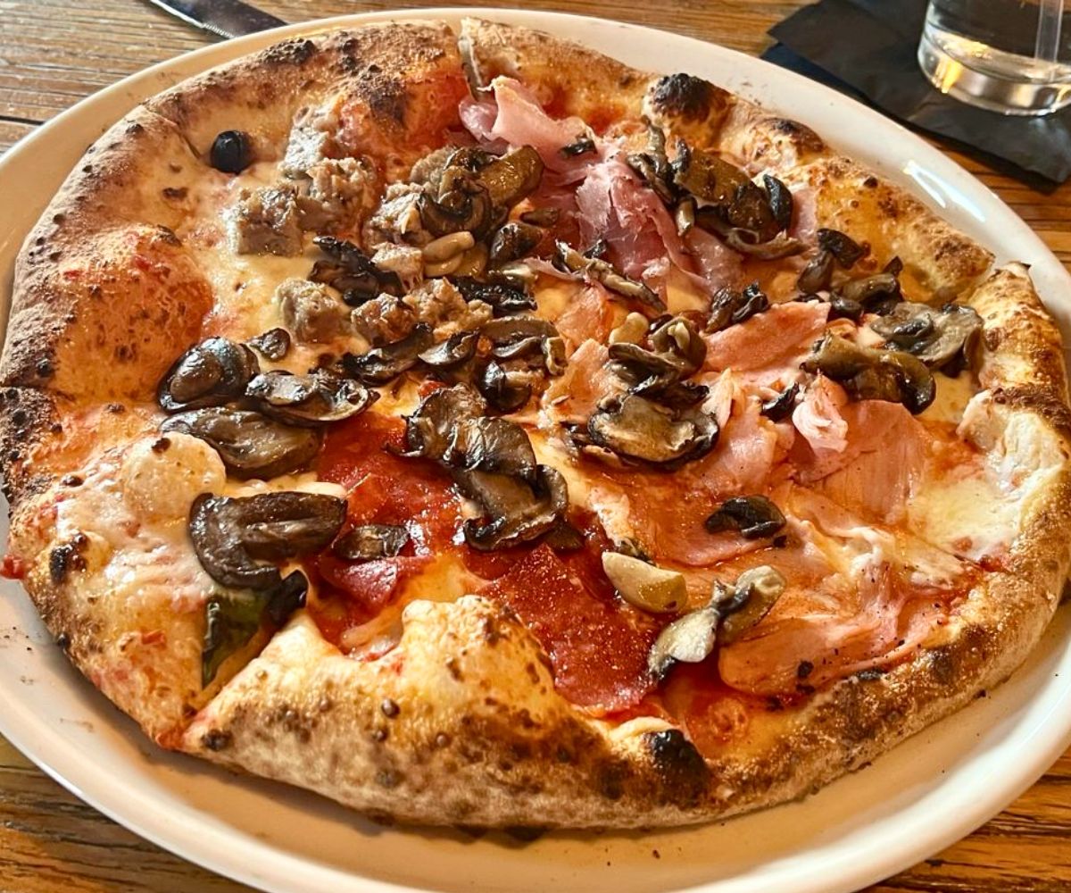 The Butcher Pizza at Racca's in Casper, WY