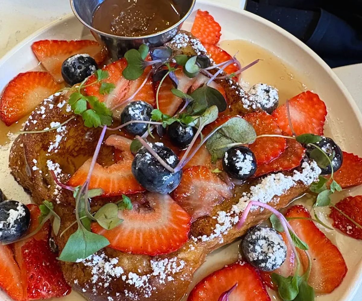 French toast at Cafe sauvage in Boston, MA
