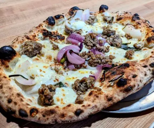 Sausage Pizza at Osteria DOP in Eugene, Ohio