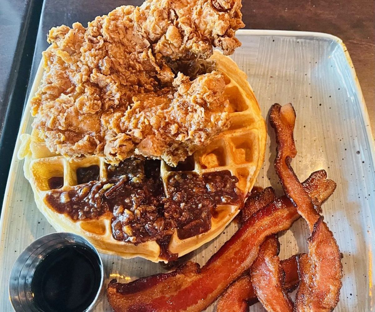 Chicken and Waffle at Grace & Grits in Mount Pleasant, South Carolina
