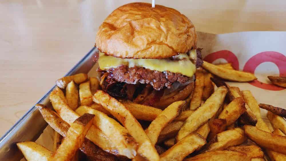 Burgers at MOOYAH in Irvine,CA