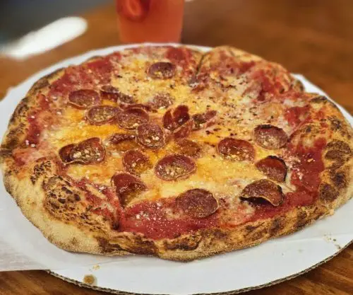 pepperoni pizza at Geno D's Pizza in Charlotte, NC