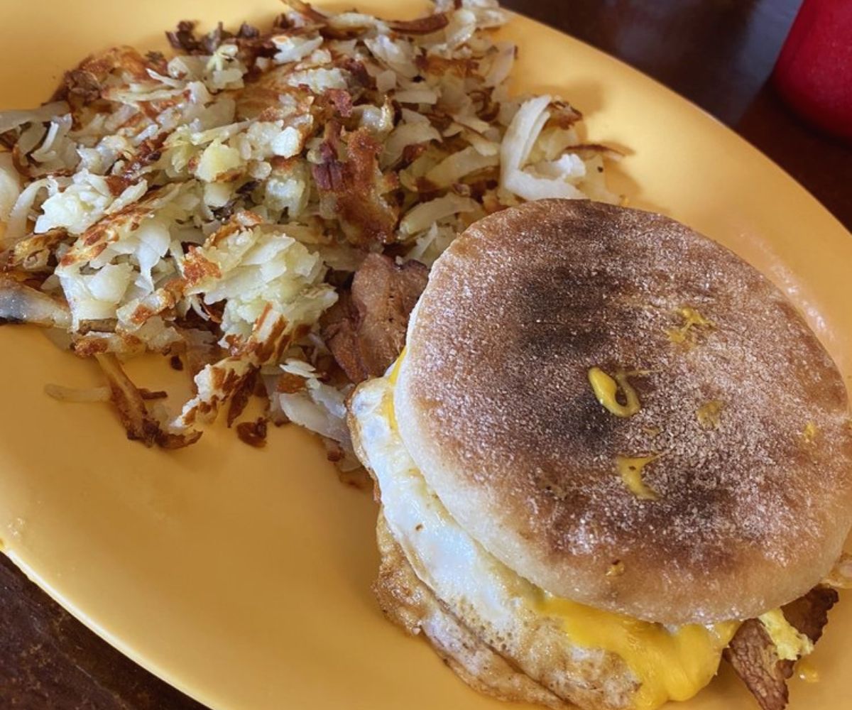 Breakfast Sandwich at Jeannie's House Diner in South Bend, IN