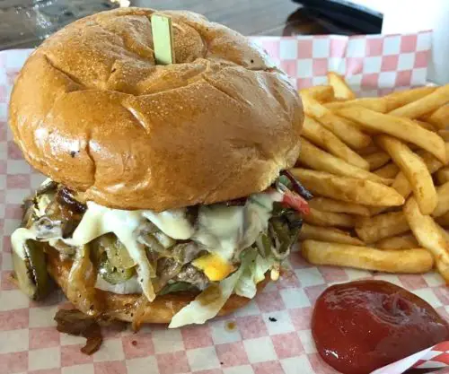 House Burger at Burger 82 in Allen, Texas