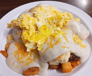 skillet breakfast at lisa's fifth street diner in bowling green, ky