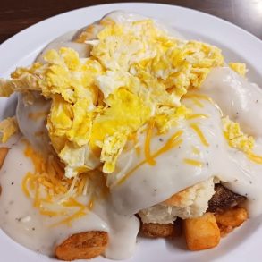 skillet breakfast at lisa's fifth street diner in bowling green, ky