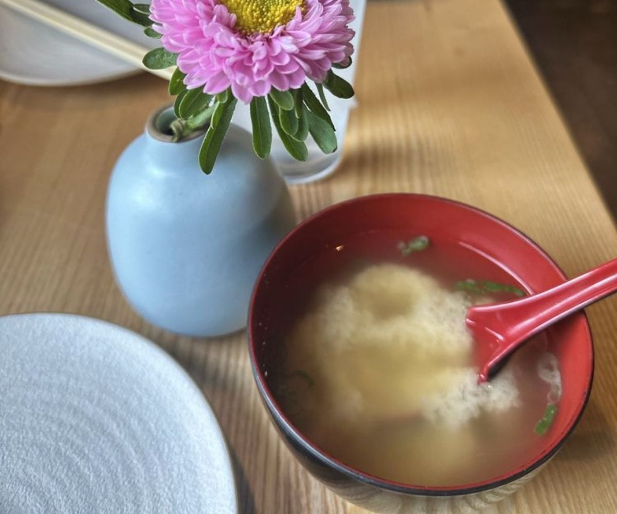 miso soup at tokyo table in sacramento, california