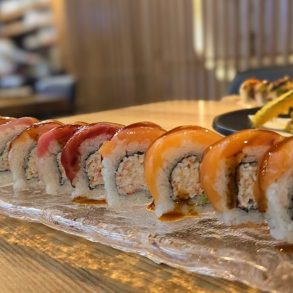 rainbow roll at tokyo table in sacramento, ca