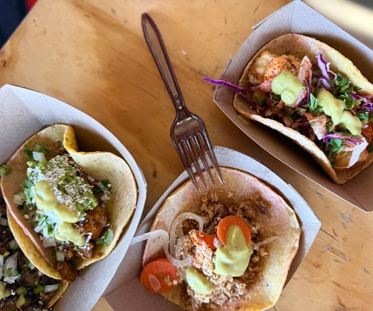 assorted tacos at taconeta in el paso, tx