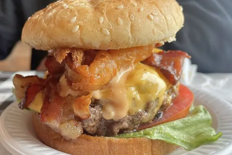 Steve's Burger at Steve's Burgers in Garfield, New Jersey
