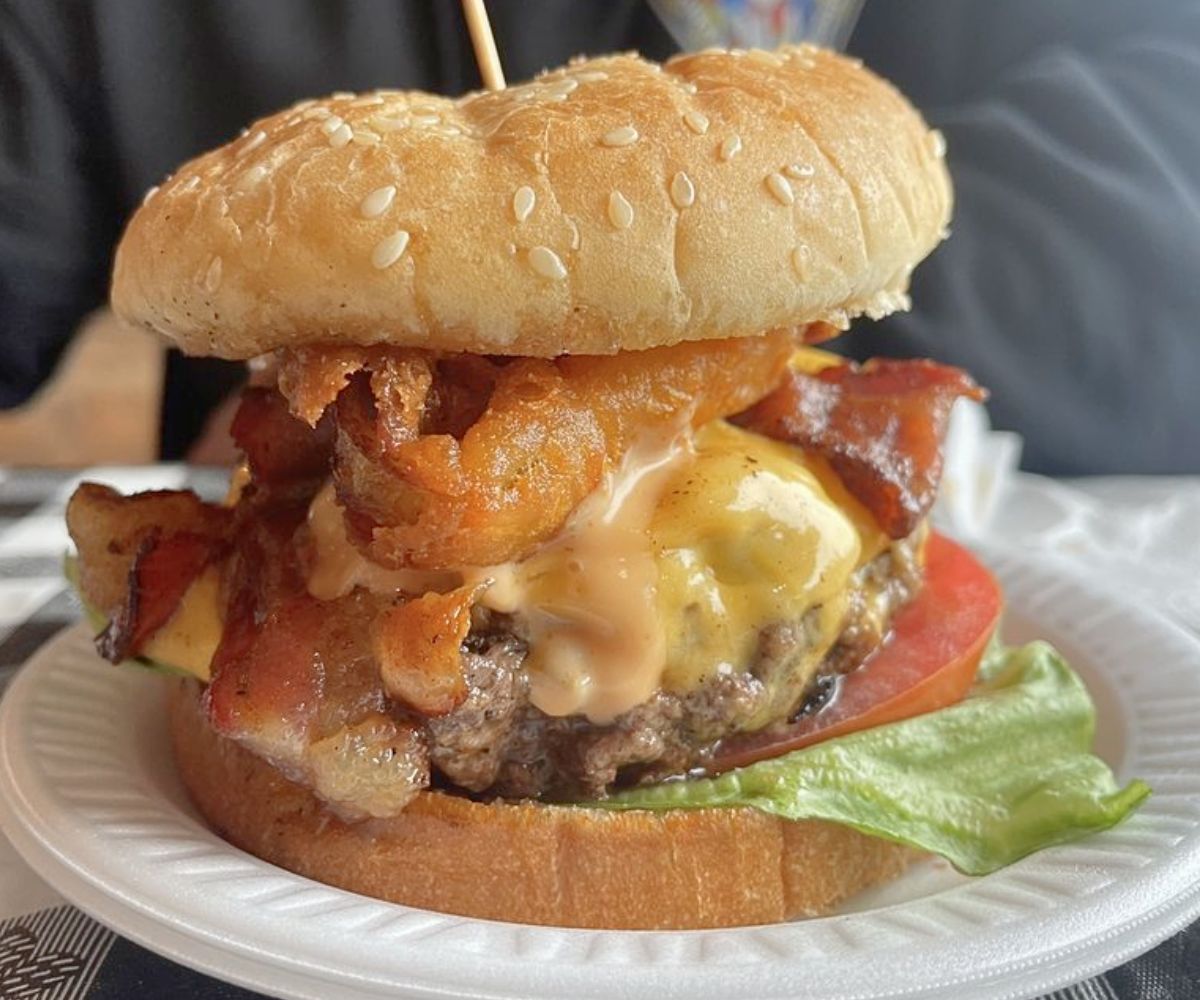 Steve's Burger at Steve's Burgers in Garfield, New Jersey