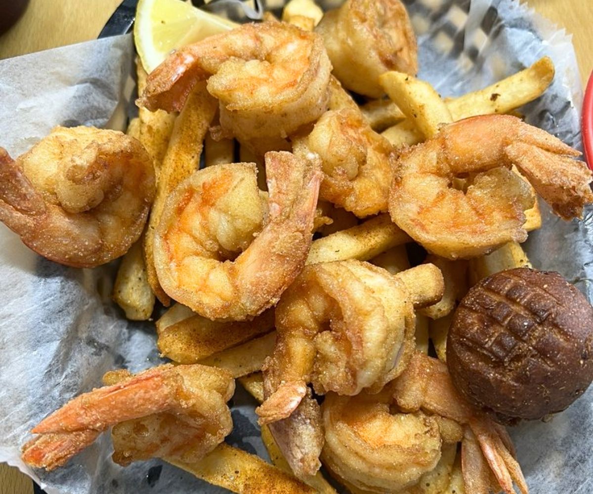 Shrimp Basket at Macker Seafood in Daytona Beach, FL