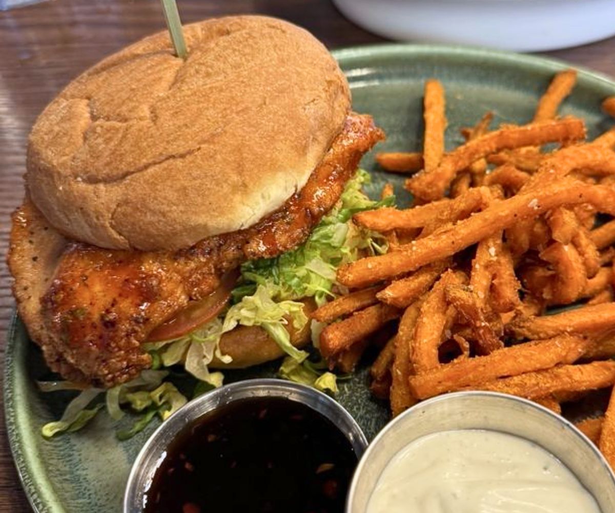 Gochujang Fried Chicken Sandwich at Grackle in Maple Grove, MN