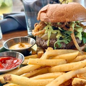 Bacon Chutney Burger in Grackle at Maple Grove, Minnesota