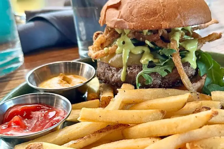 Bacon Chutney Burger in Grackle at Maple Grove, Minnesota