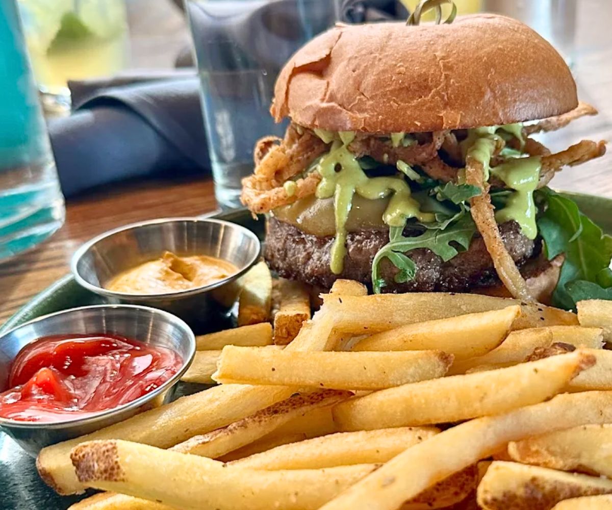 Bacon Chutney Burger in Grackle at Maple Grove, Minnesota 