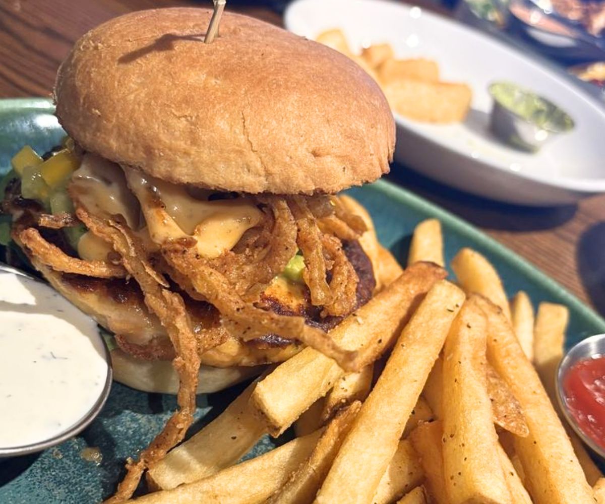 Salmon Burger at Grockle in Maple Grove, MN