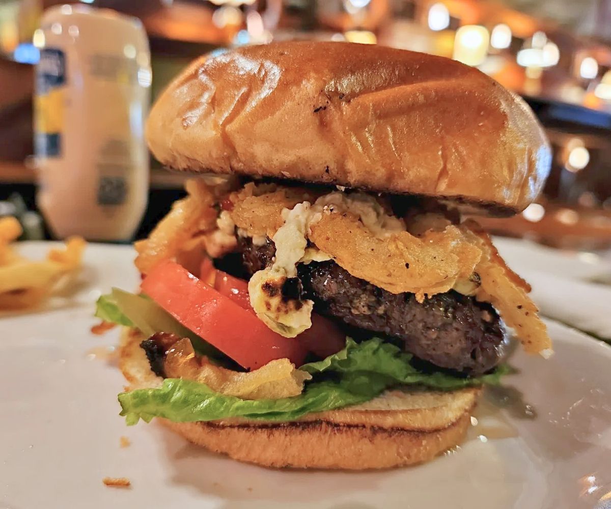 burger at The Rookery in Macon, Georgia
