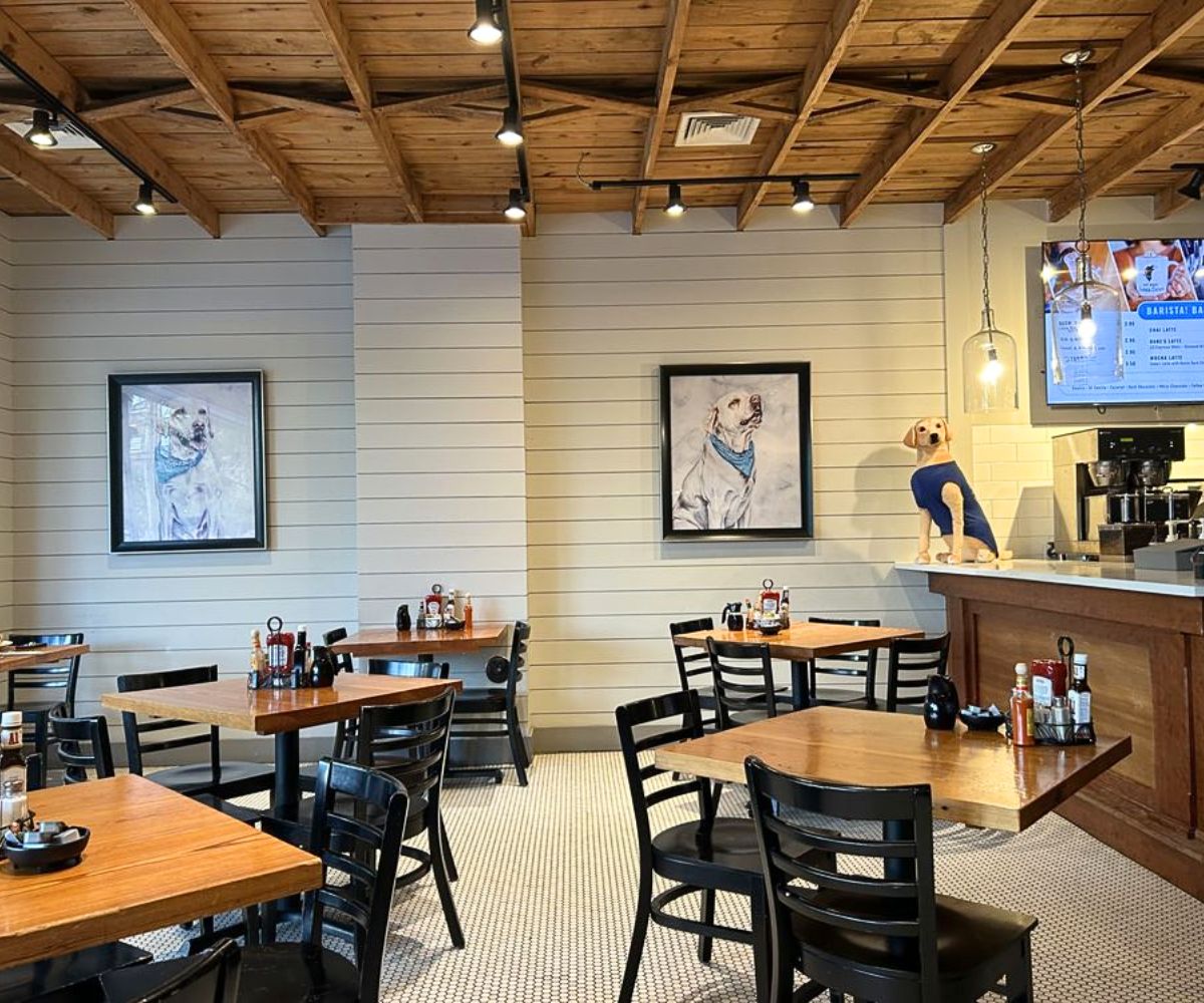 dining area at My Dog Duke's Diner in Lynchburg, Virginia